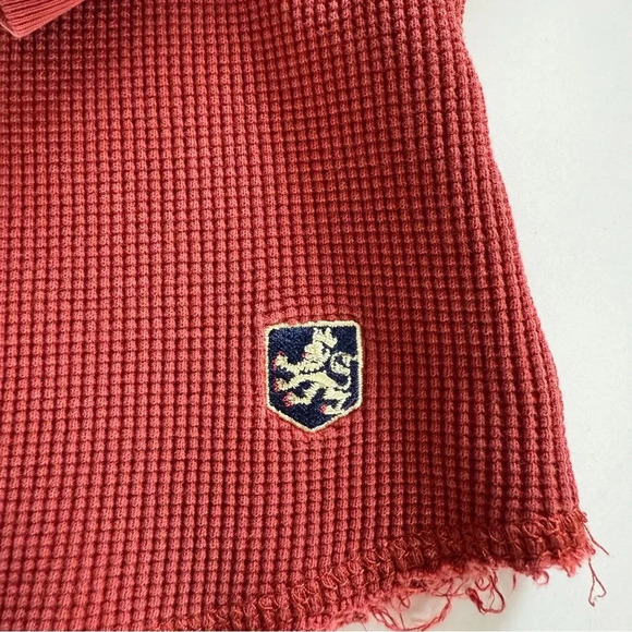 Nat Nast-Thermal-Long Sleeve-Waffle Knit-Pull Over- Burnt Orange-Men’s M - Picture 9 of 14